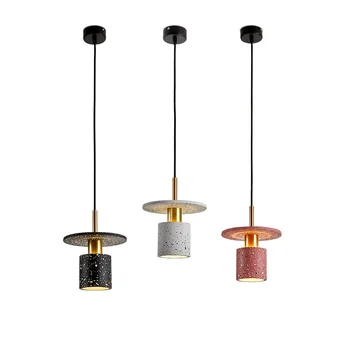Постмодернистский светодиодный подвесной светильник с раскрашенным мрамором и камнем, подвесные светильники для внутреннего освещения, подвесной светильник Lampen для столовой