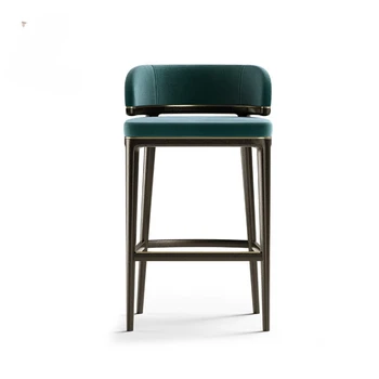 Скандинавские барные стулья, барные стулья, минималистичные современные бытовые барные стулья, табуреты на высоких ножках, барные стулья, барные спинки