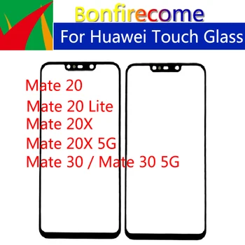 Для Huawei Mate 20 Lite Панель Сенсорного Экрана Для Для Huawei Mate 30 20X5G Переднее СТЕКЛО ЖК-Внешняя Линза С Заменой Клея OCA
