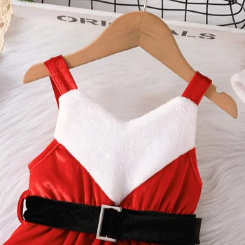 Рождественское бархатное платье для маленьких девочек ZIYIXIN, красное тюлевое платье принцессы Санта-Клауса, шляпа Санта-Клауса, милые наряды для вечеринок