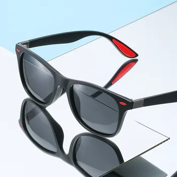 Классические Поляризованные Солнцезащитные Очки Мужчины Женщины Бренд Дизайн Вождения Квадратная Оправа Солнцезащитные Очки Goggle Shades Eyewear UV400 Gafas De Sol